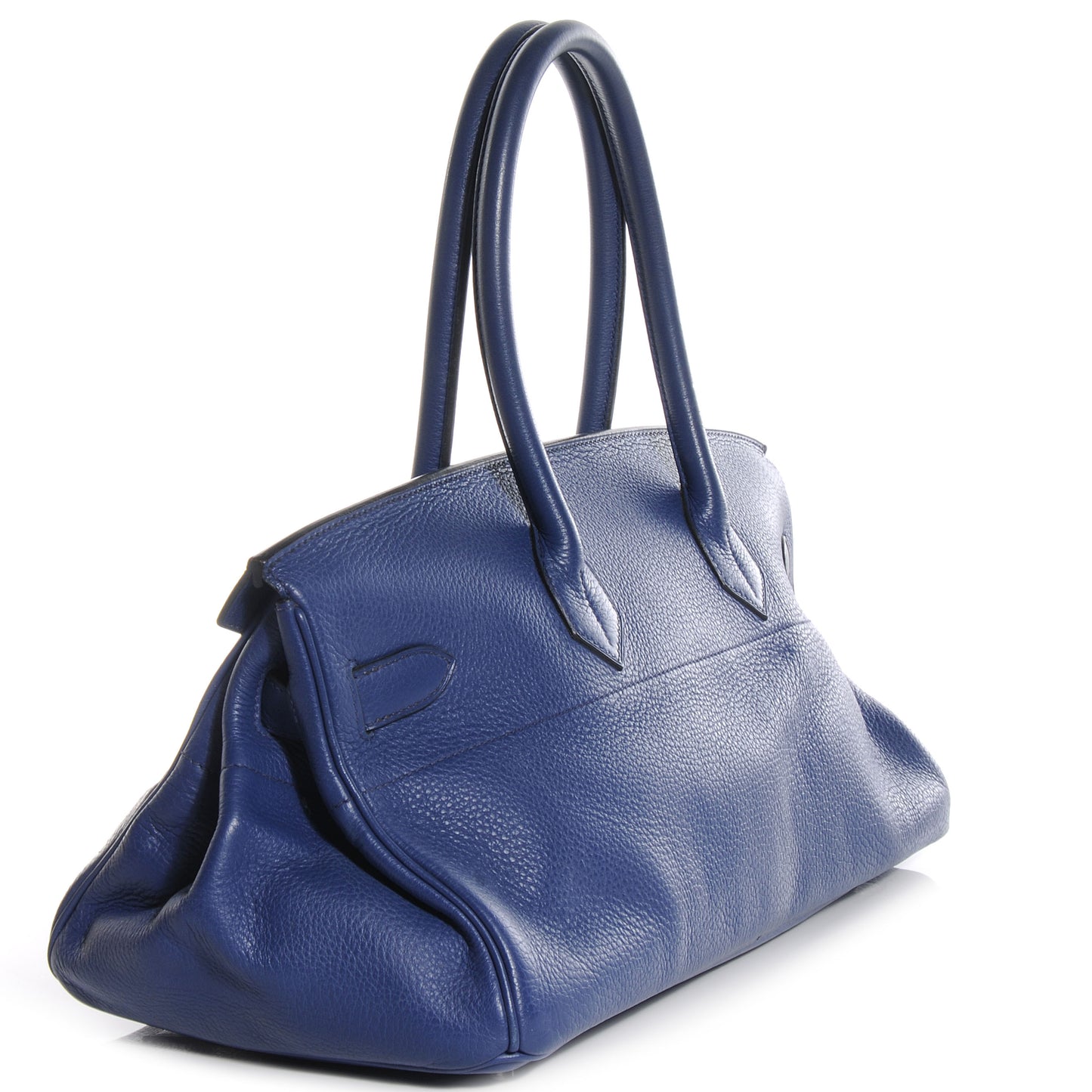 Taurillon Clemence JPG Birkin 42 Bleu Saphir