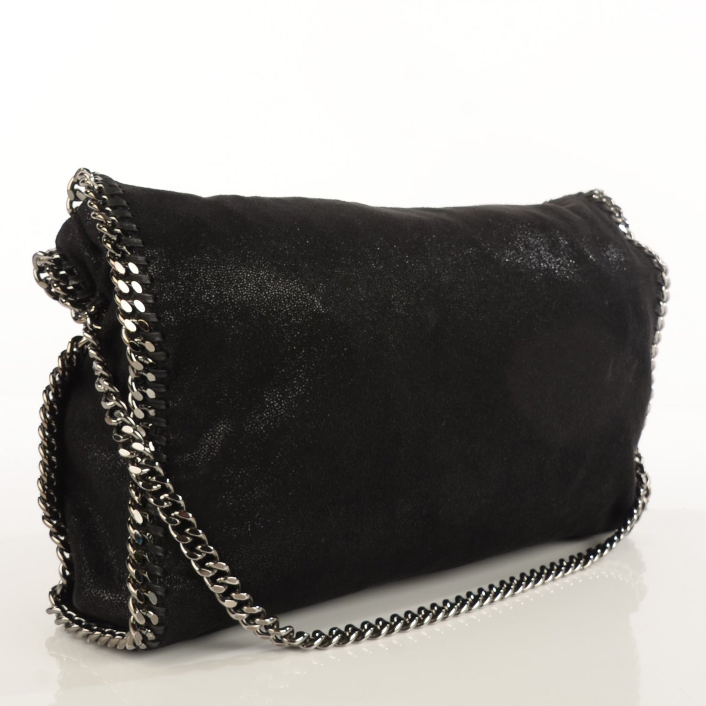 Shaggy Deer Falabella Fold Over Tote Black