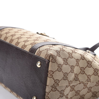 Gucci Monogram Medium Abbey Tote Brown 16 of 17