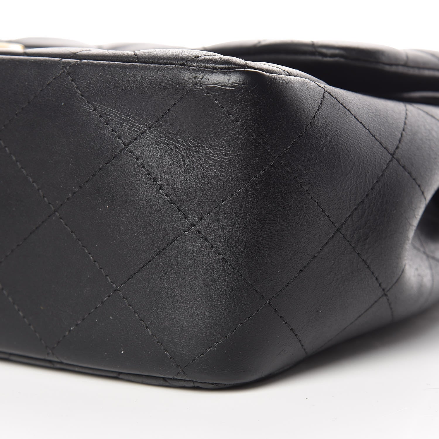 Chanel Lambskin Quilted Jumbo Double Flap Black 10 of 10