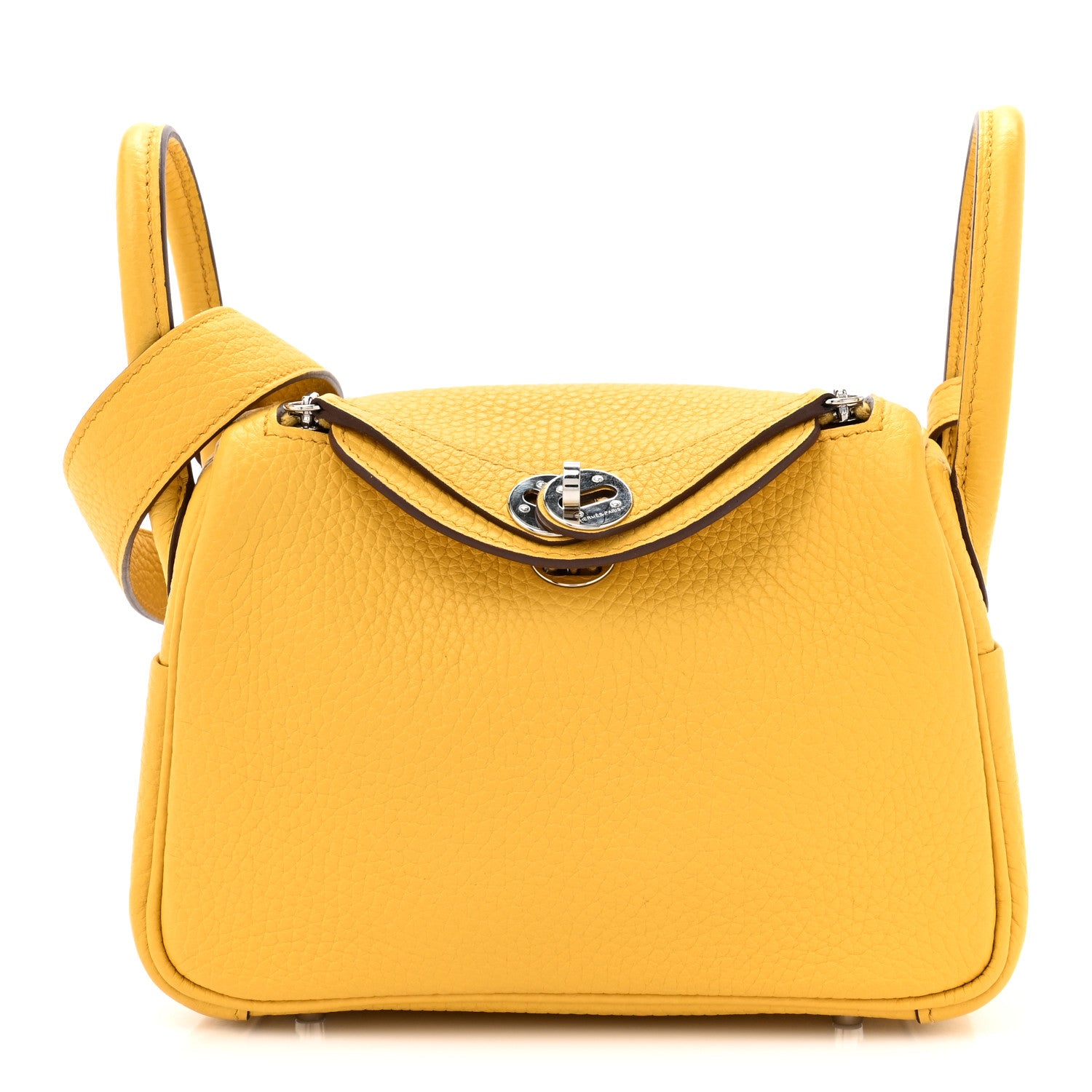 Hermes Taurillon Clemence Mini Lindy 20 Sun 1 of 11