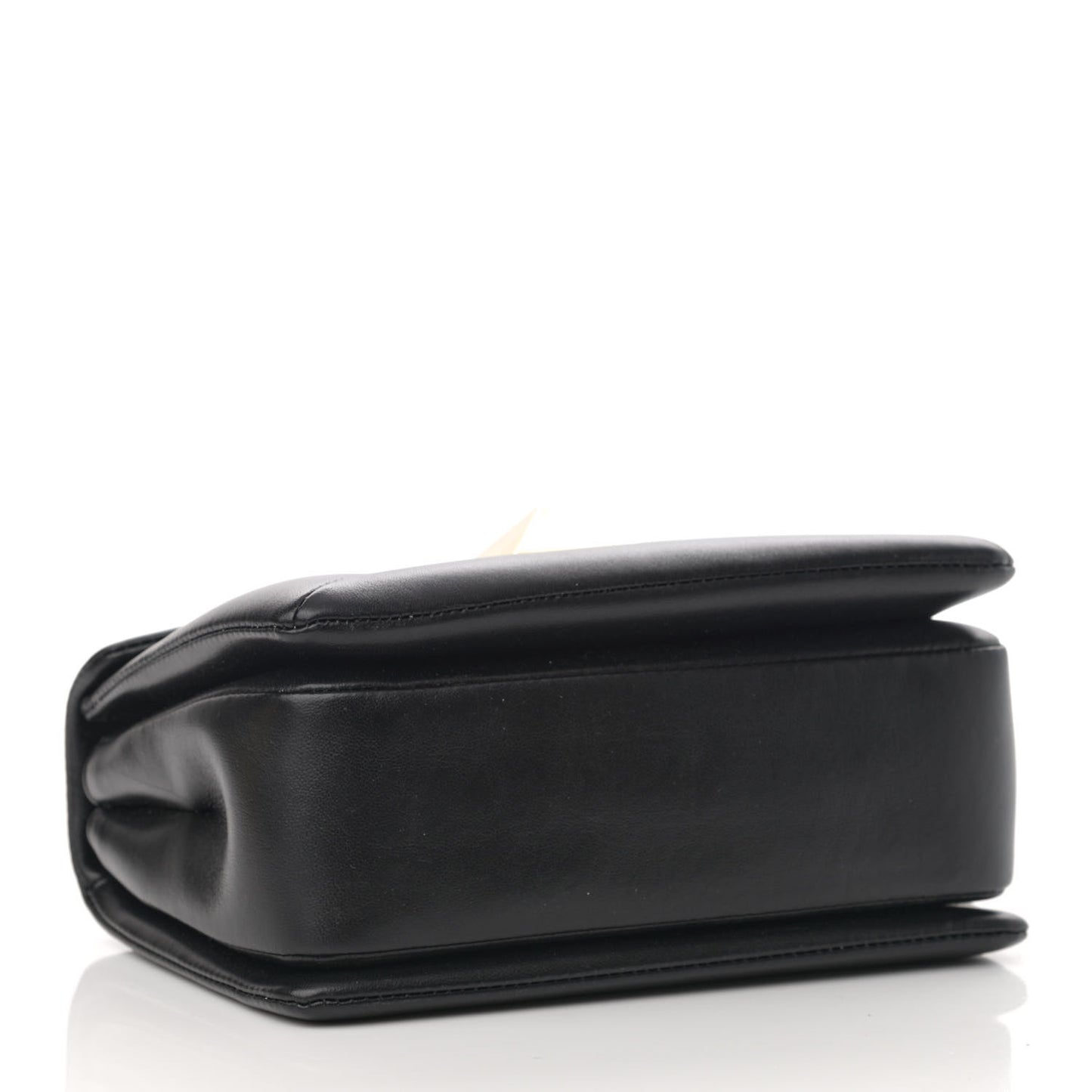 Nappa One Stud Chain Clutch Black