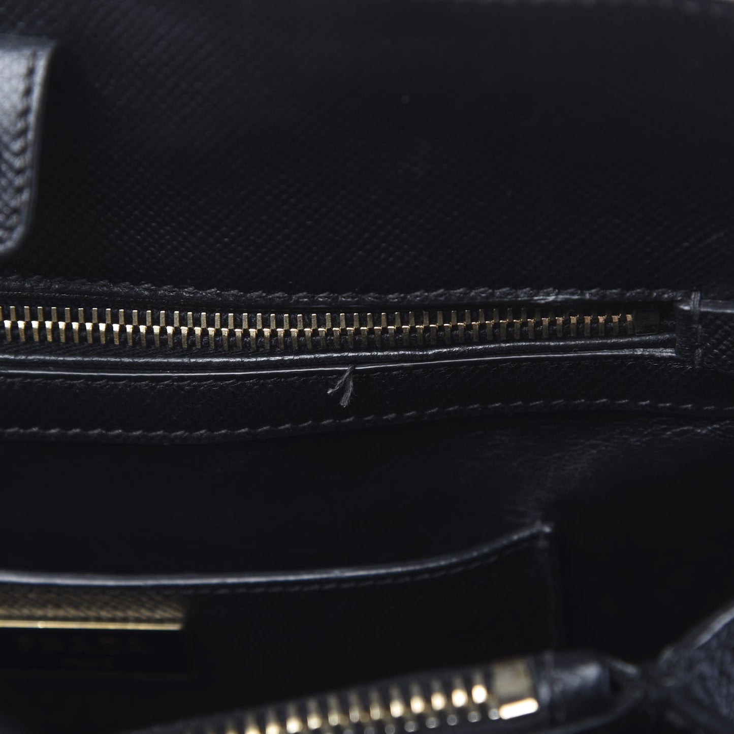 Saffiano Cuir Open Promenade Tote Black