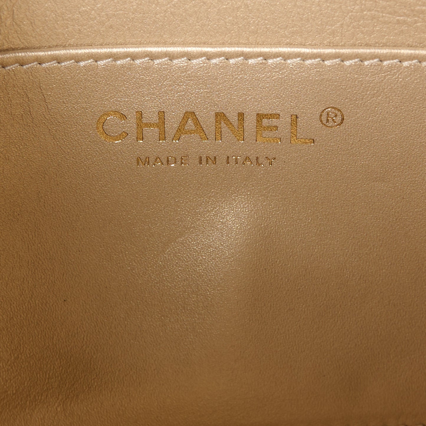 Lambskin Quilted Mini CC Crystal Logo Chain Flap Black