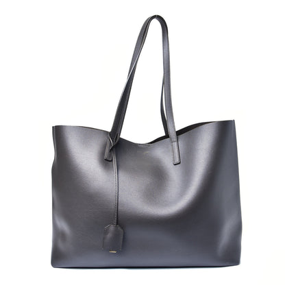 Saint Laurent Calfskin Large Shopping Tote Storm 1 of 4