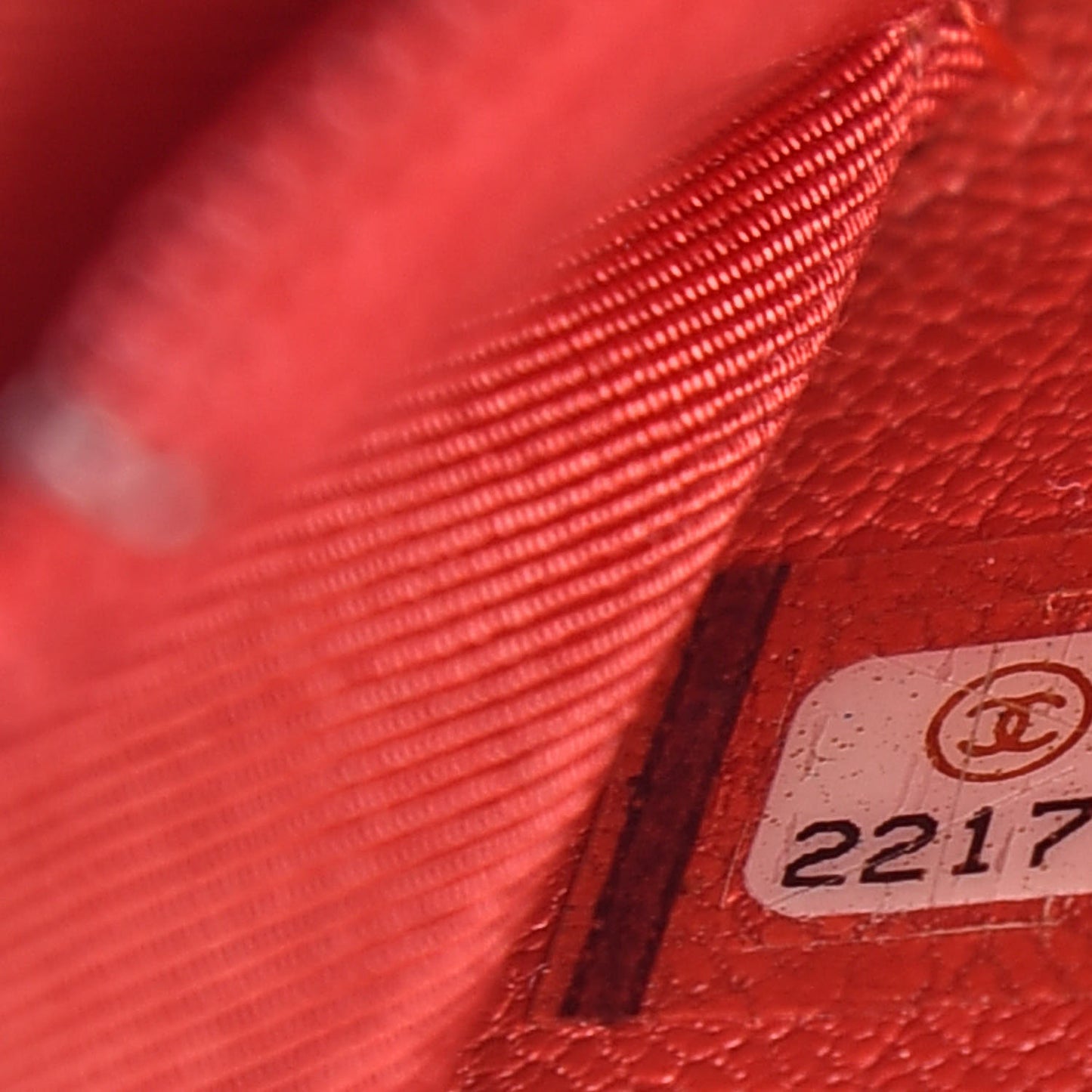 Shiny Goatskin Diagonal Quilted Small Zip Around Wallet Red