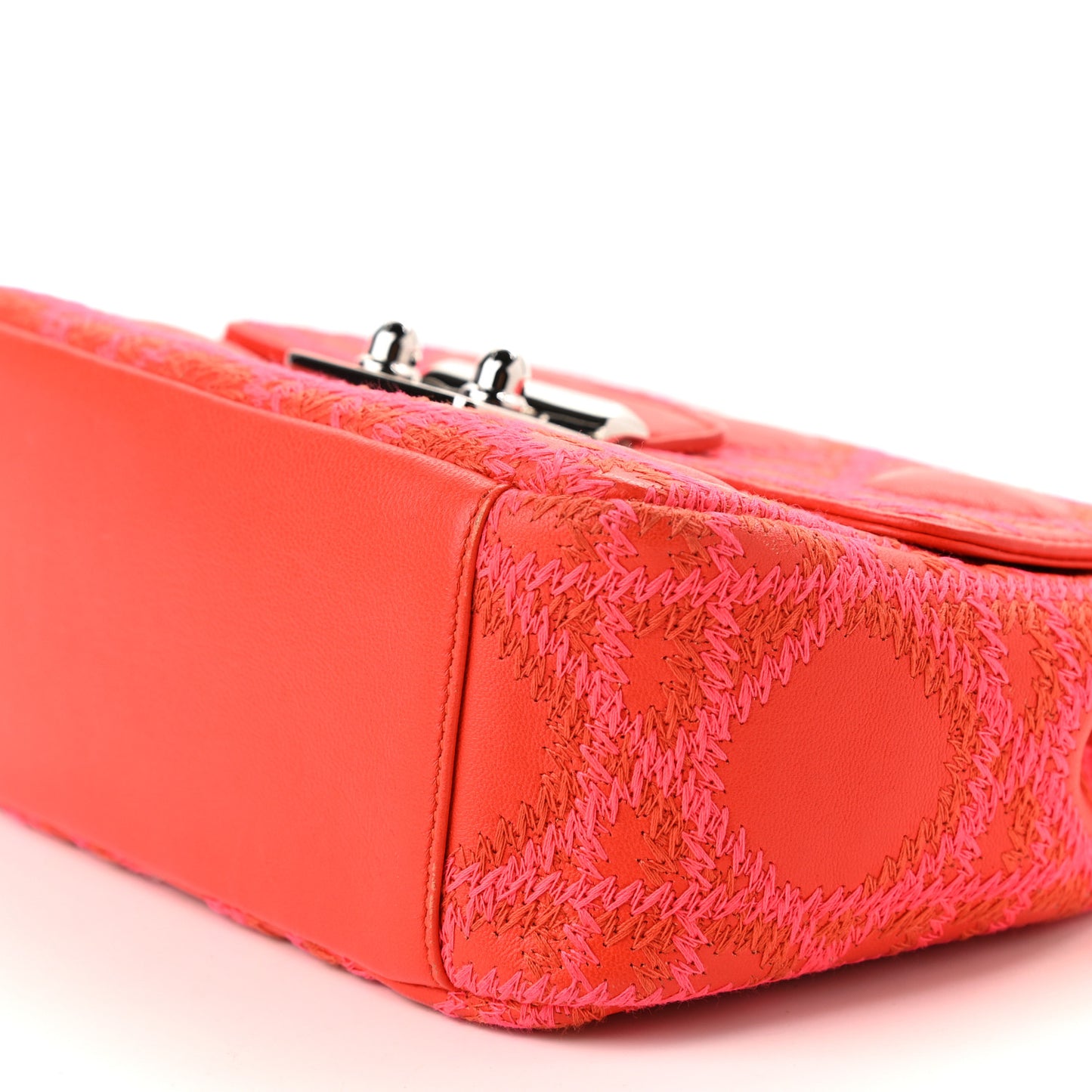 Lambskin Cannage Mini Miss Dior Flap Orange