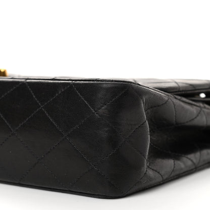Chanel Lambskin Quilted Medium Double Flap Black 10 of 11