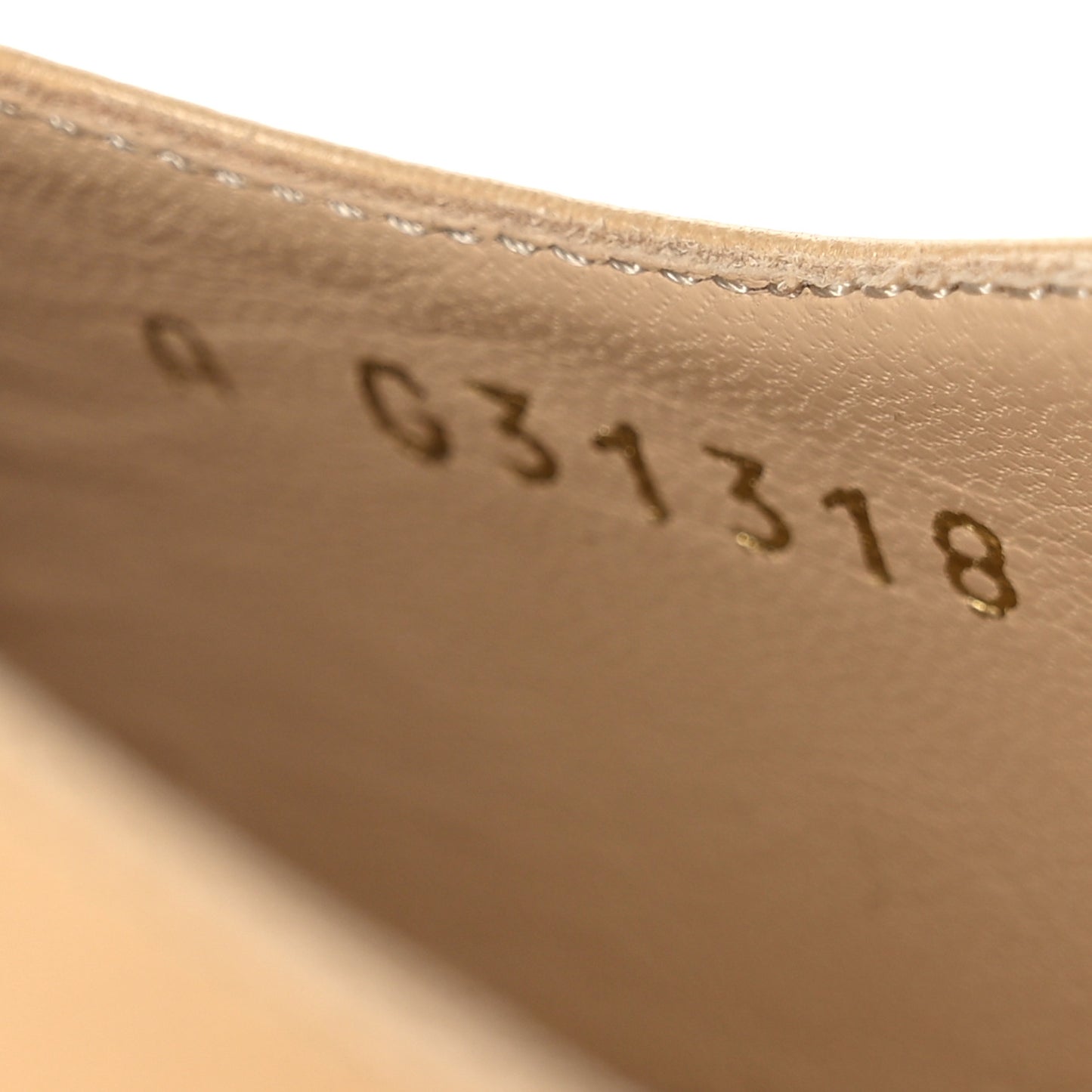 Lambskin Grosgrain Cap Toe CC Slingback Pumps 39 Beige Black