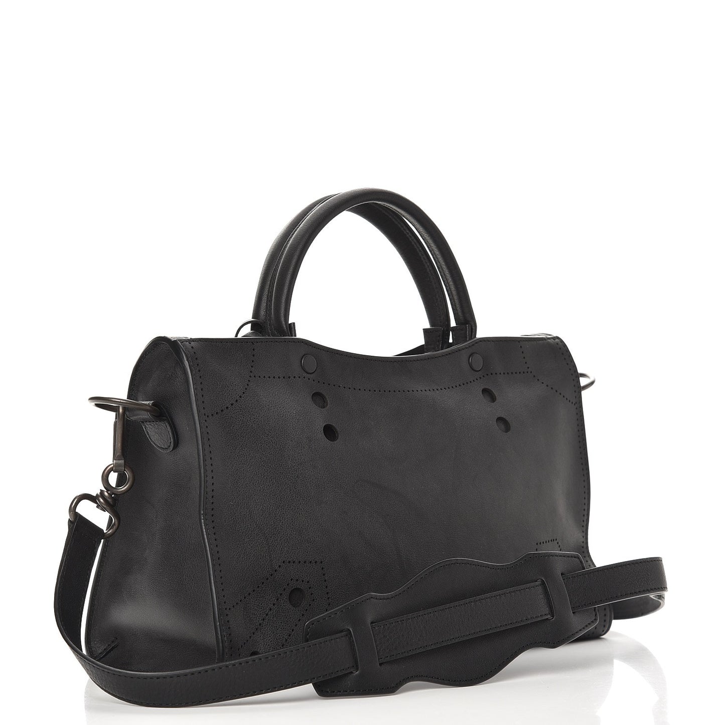 Veau Soyeux Perforated Blackout Hardware S City Black