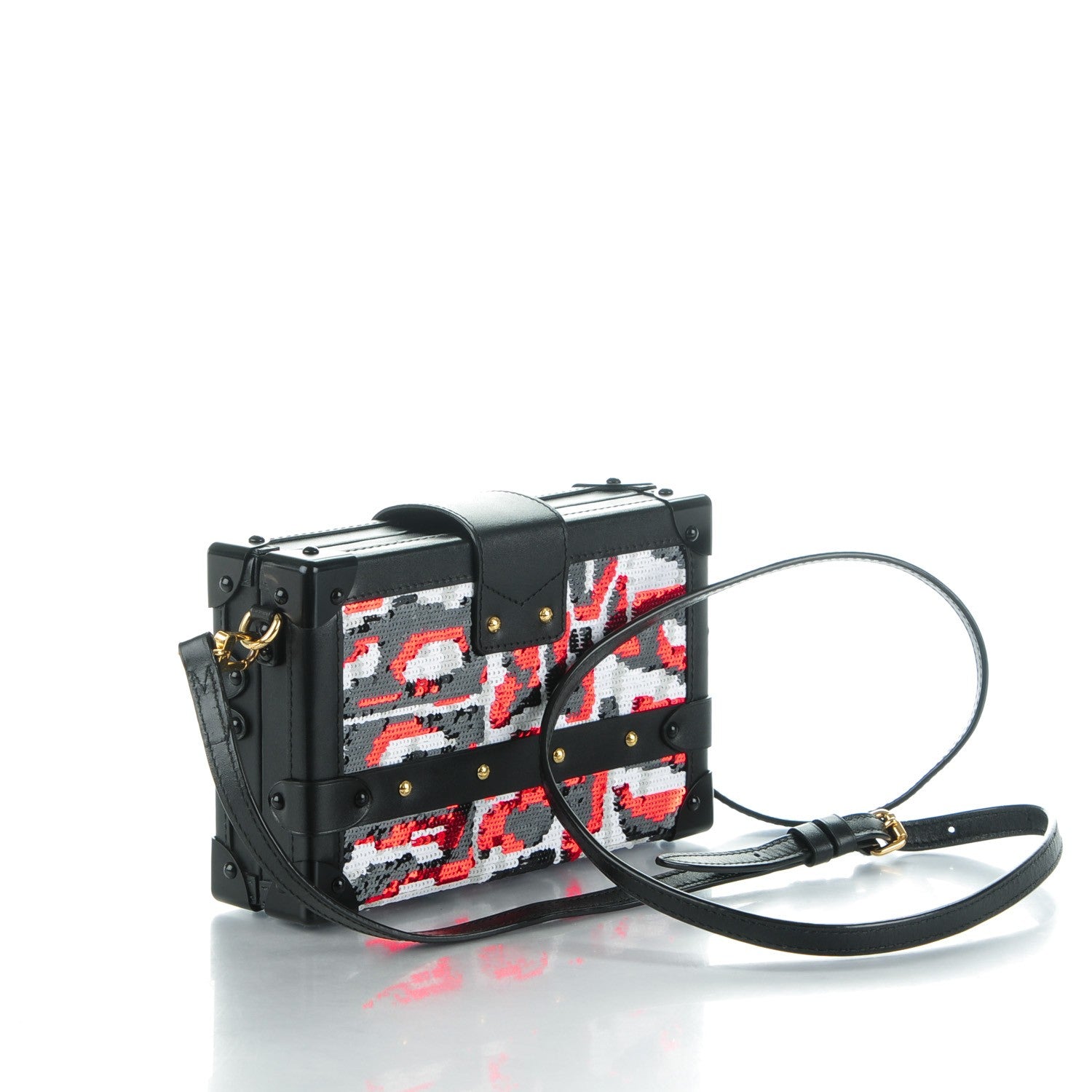 Louis Vuitton Sequins Petite Malle Black 3 of 9