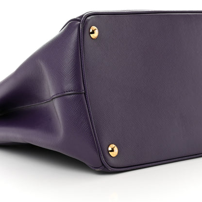 Prada Saffiano Medium Galleria Double Zip Tote Viola 8 of 9