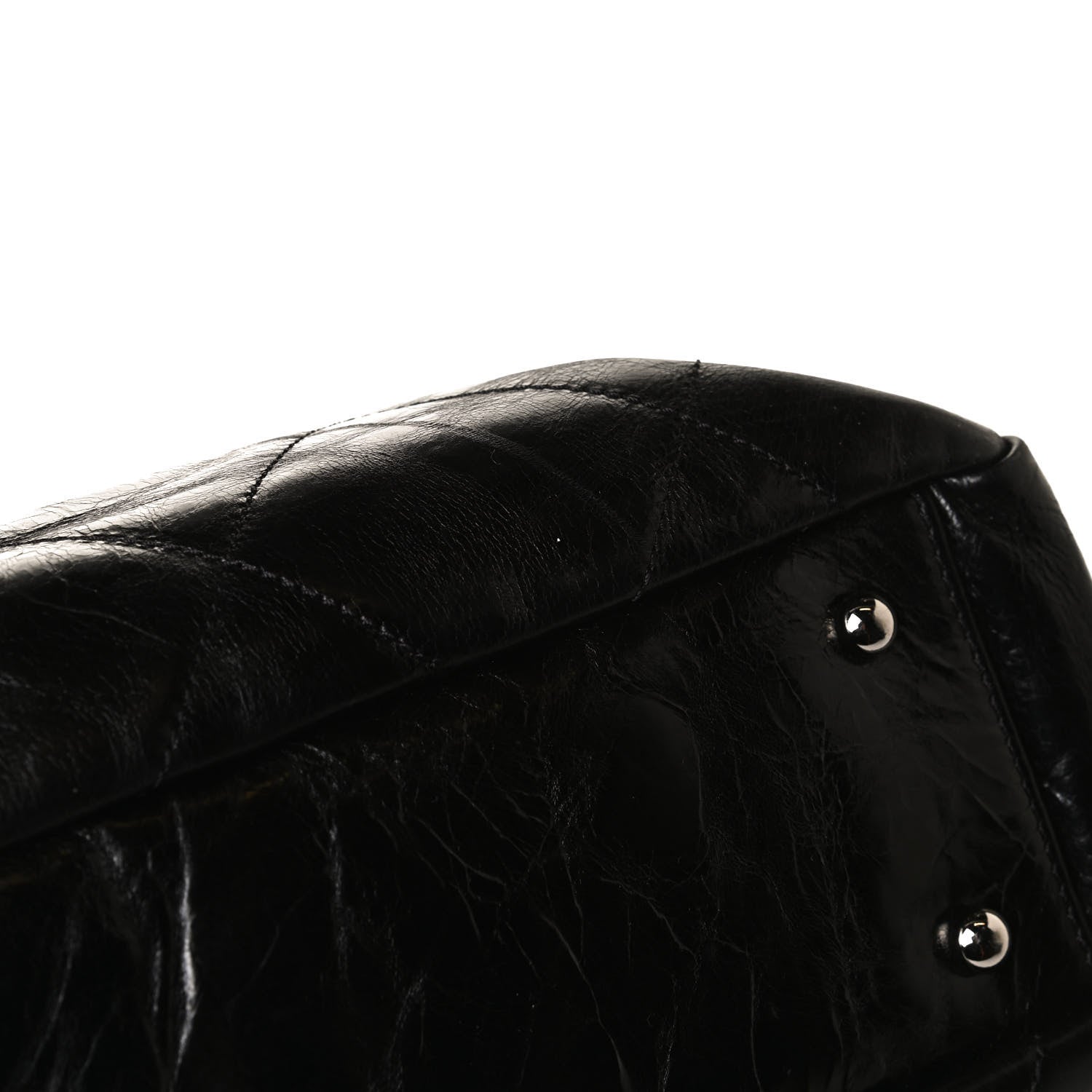 Chanel Glazed Calfskin Lambskin Portobello Tote Black 17 of 18