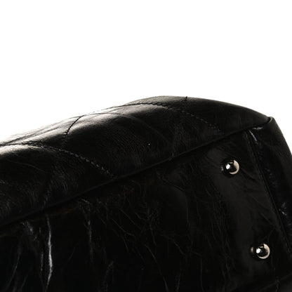 Chanel Glazed Calfskin Lambskin Portobello Tote Black 17 of 18