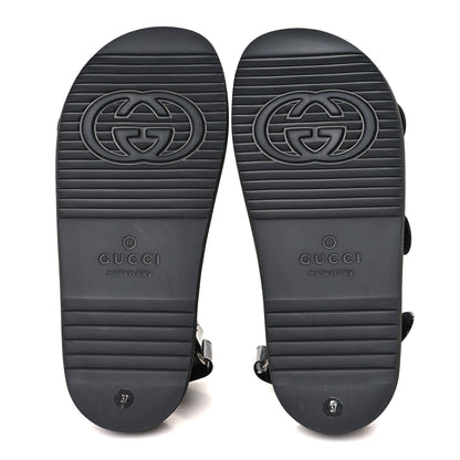 Gucci Rubber Mini Double G Womens Isla Dad Sandals 37 Black 5 of 7