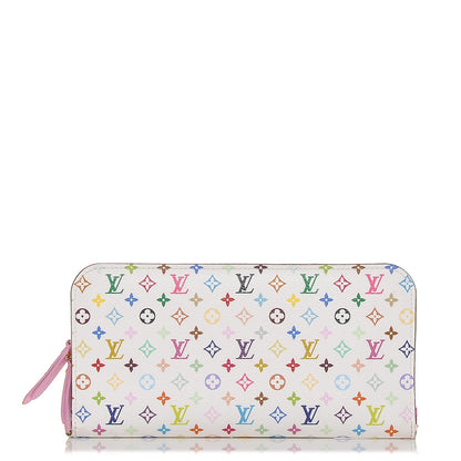Louis Vuitton Monogram Multicolor Insolite Wallet White Litchi 1 of 7