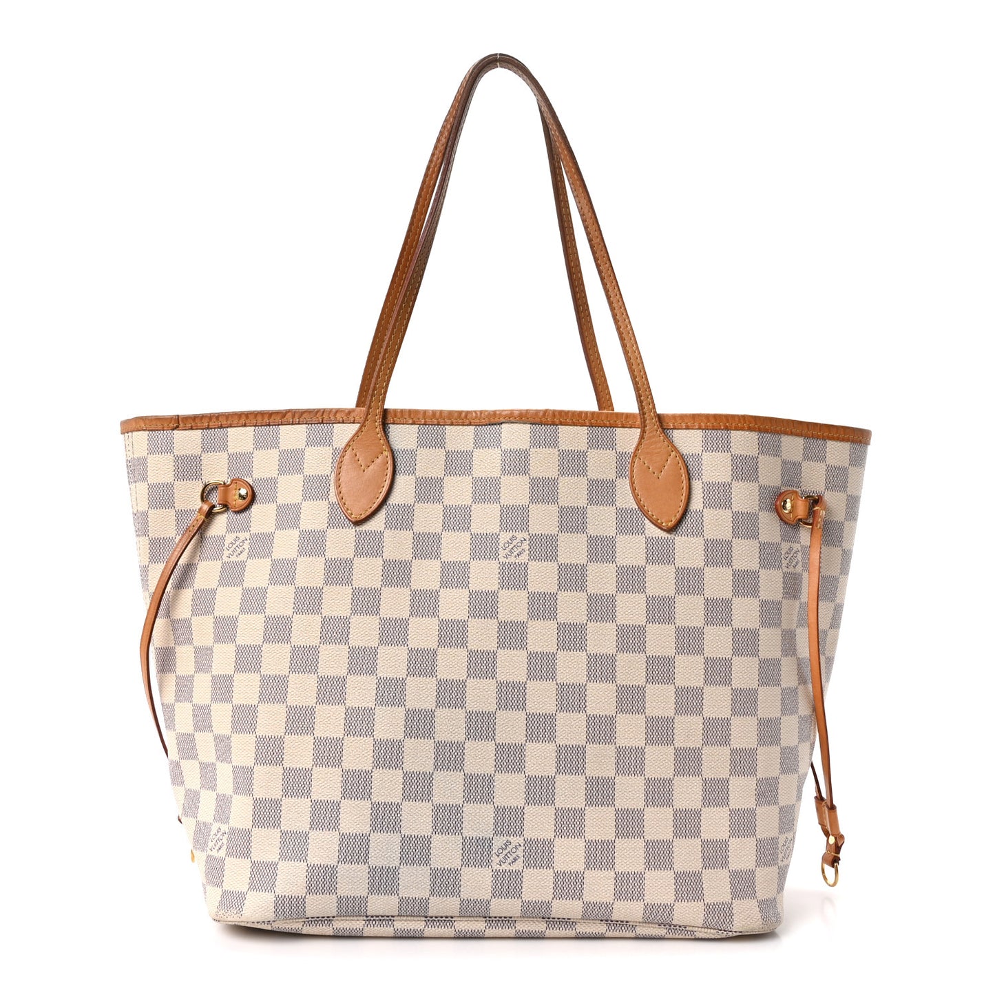 Damier Azur Neo Neverfull MM Rose Ballerine