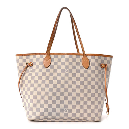 Louis Vuitton Damier Azur Neo Neverfull MM Rose Ballerine 1 of 11