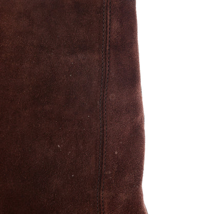 Chanel Suede Shoulder Bag Brown 13 of 16