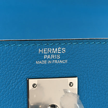 Hermes Togo Kelly Retourne 32 Bleu Zanzibar 5 of 11