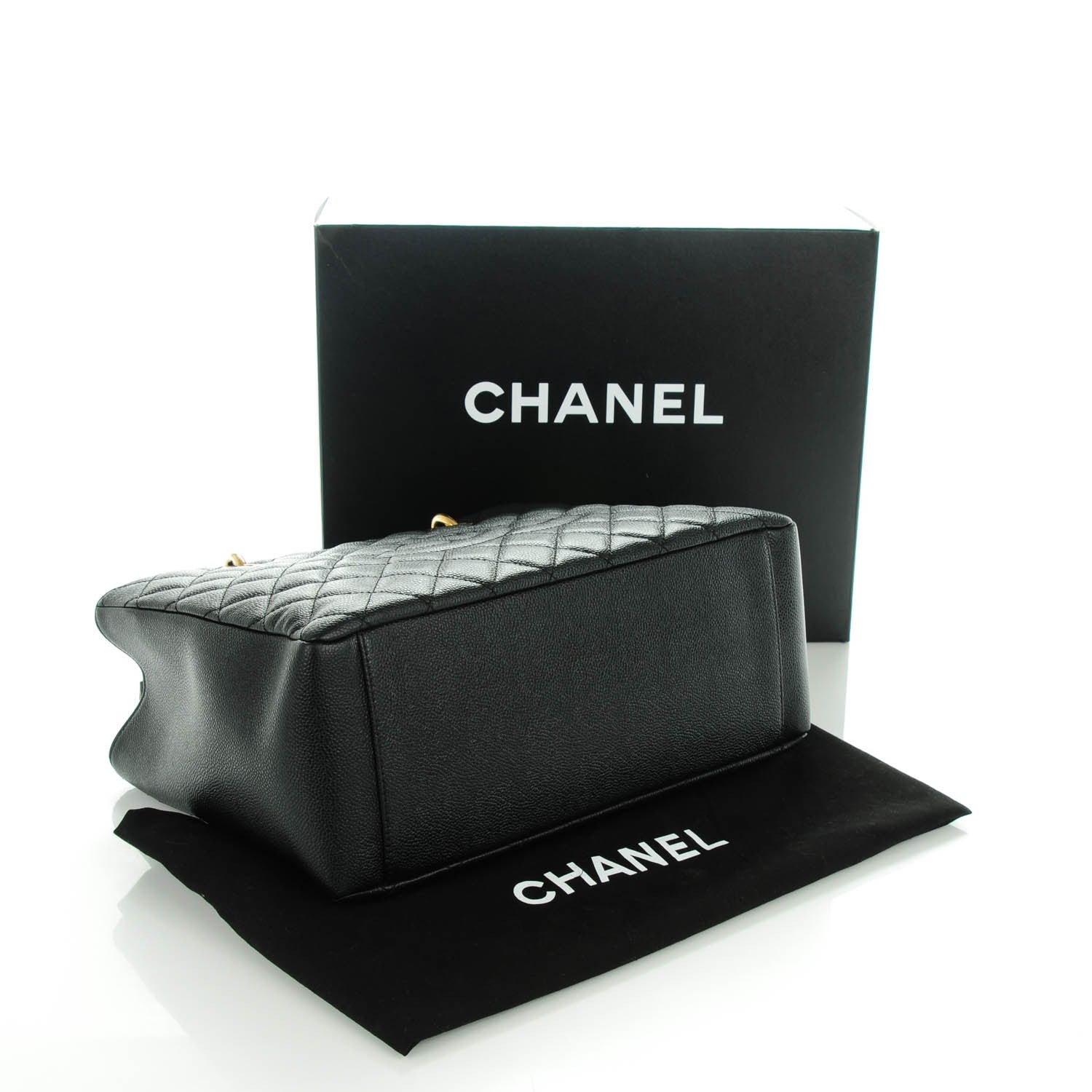 Chanel Caviar Quilted Grand Shopping Tote GST Black 4 of 7