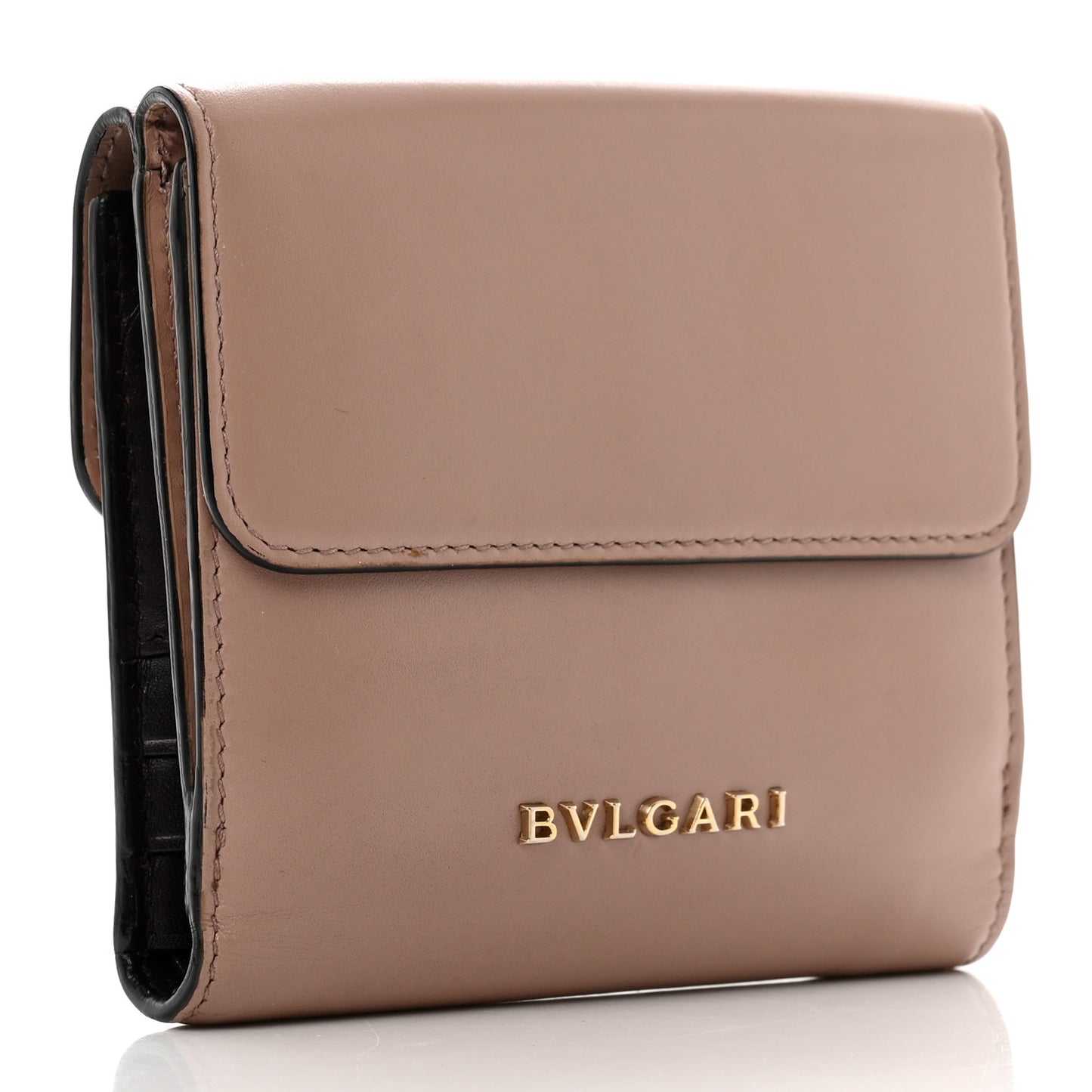 Calfskin Serpenti Forever Wallet Beige