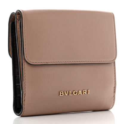 Bulgari Calfskin Serpenti Forever Wallet Beige 3 of 8