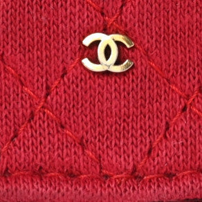 Chanel Jersey Quilted Micro Flap Bag Red 9 of 9