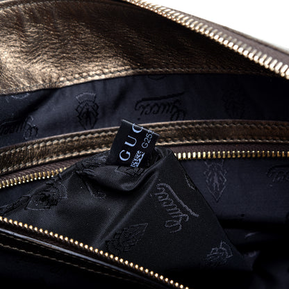 Gucci Calfskin Hysteria Large Clutch Metallic Gold 10 of 10