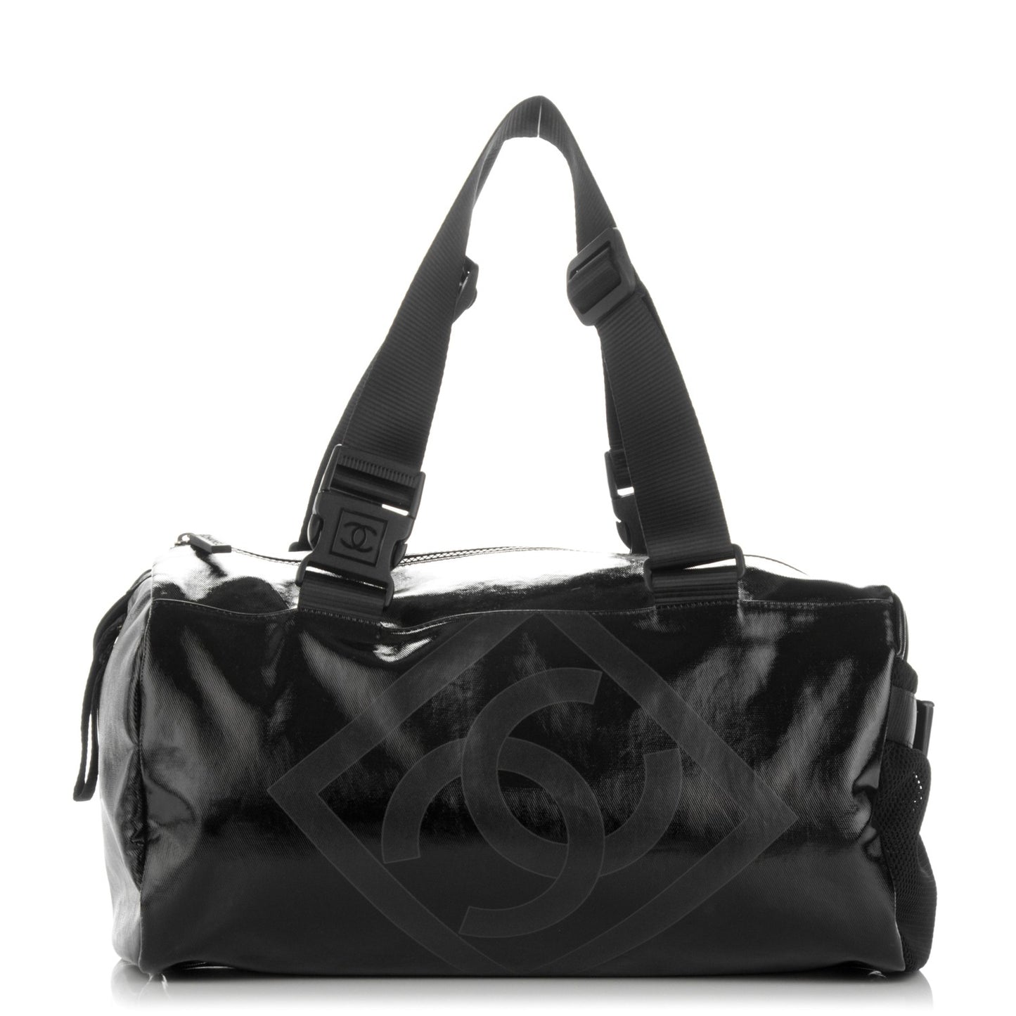Coated Canvas Sport Duffel Black