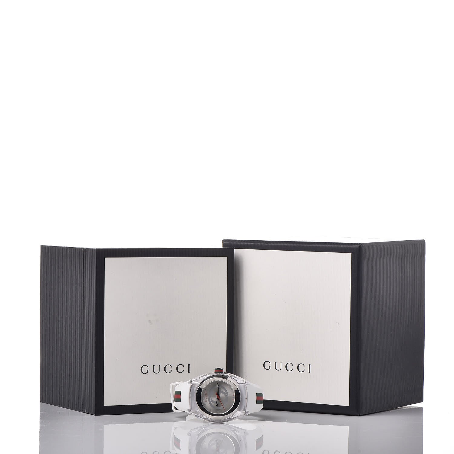 Gucci Stainless Steel Rubber 36mm Sync Web Quartz Watch 6 of 6