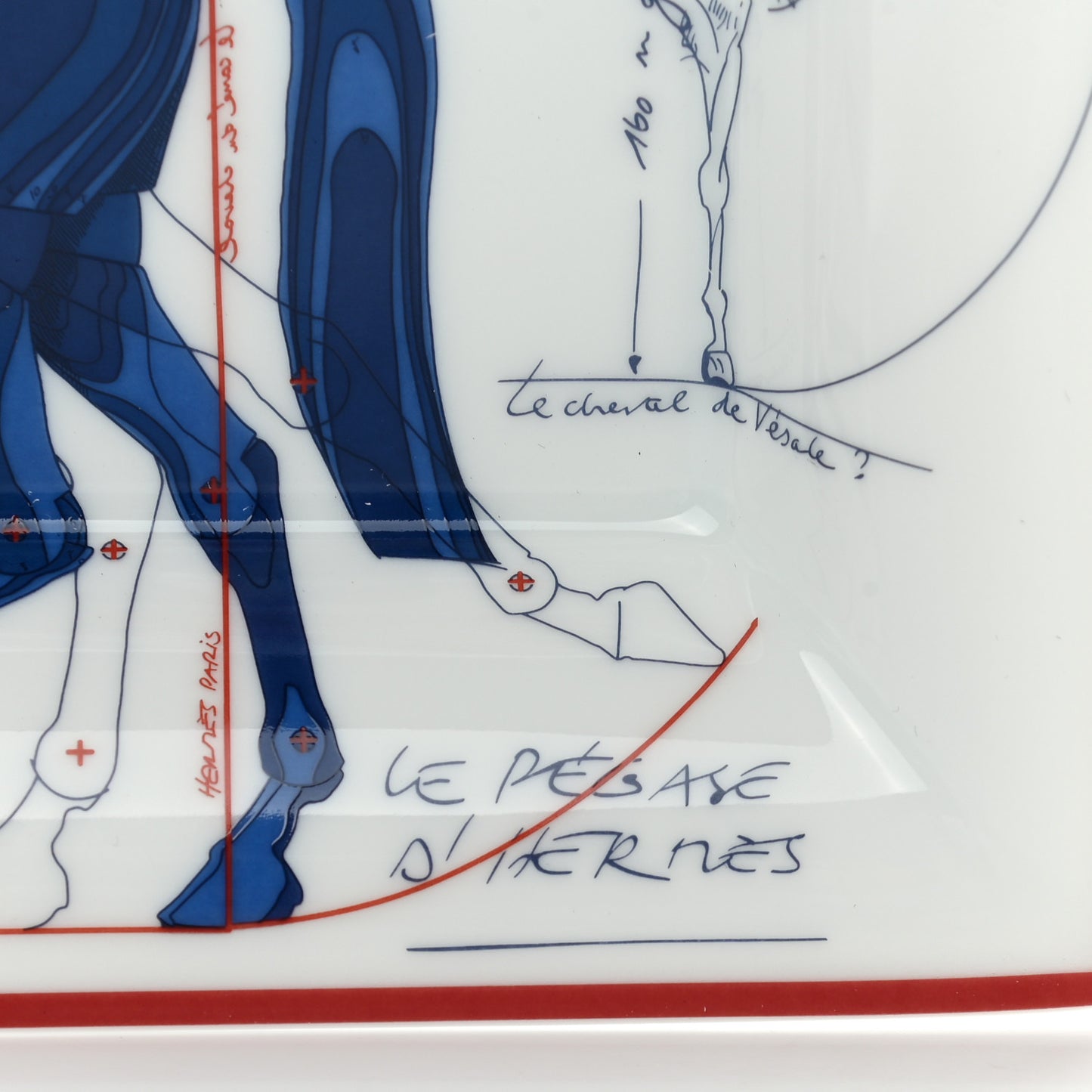 Porcelain Pegase Change Tray Anis Outremer