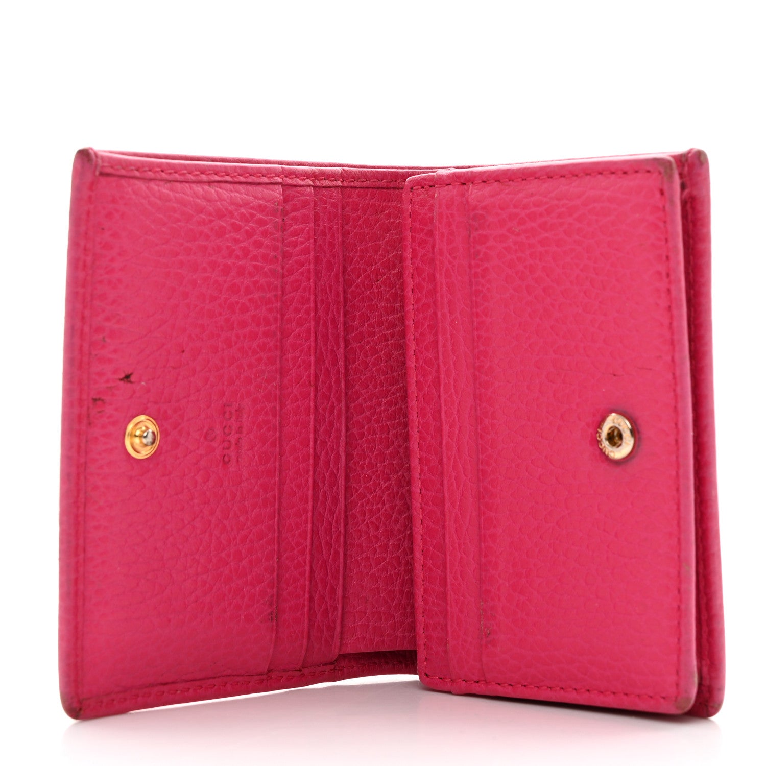 Gucci Dollar Calfskin GG Marmont Card Case Box Pink 5 of 13