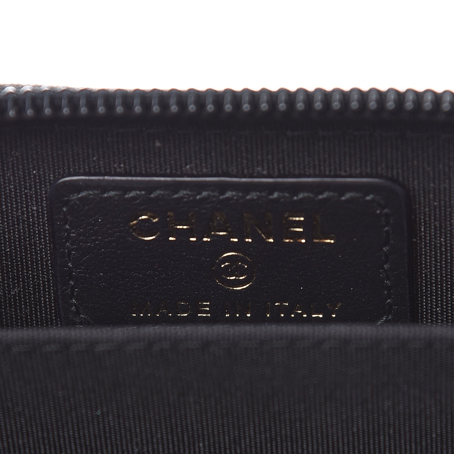 Chanel Caviar Quilted Boy Zip Around Coin Purse Wallet Black 6 of 8