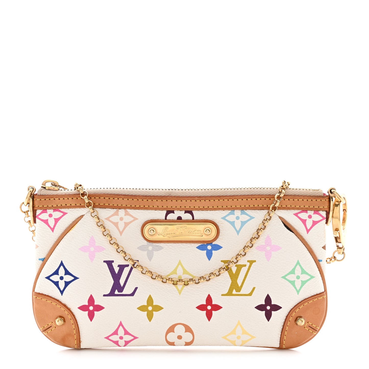 Monogram Multicolor Pochette Milla MM White