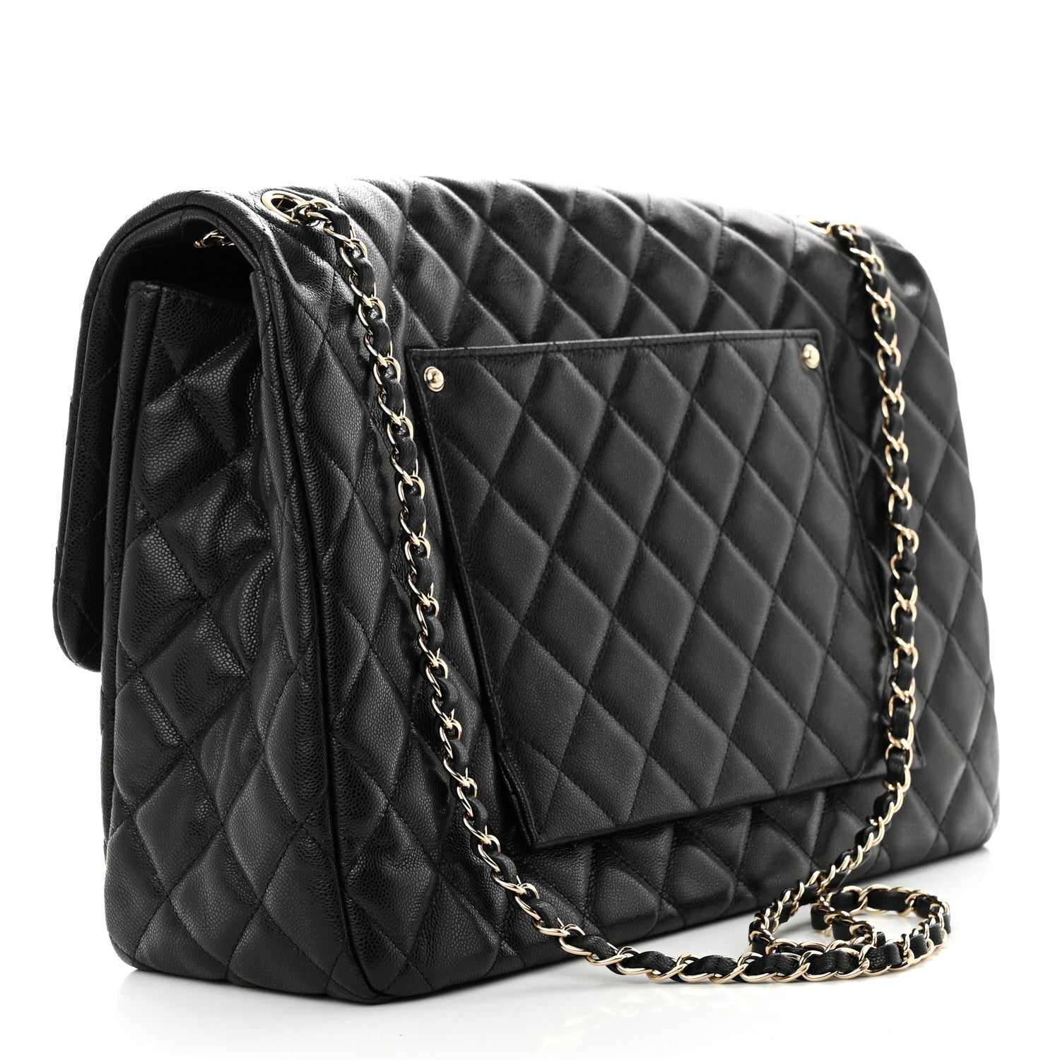 Chanel Caviar Quilted XXL Travel Flap Bag Black 3 of 11