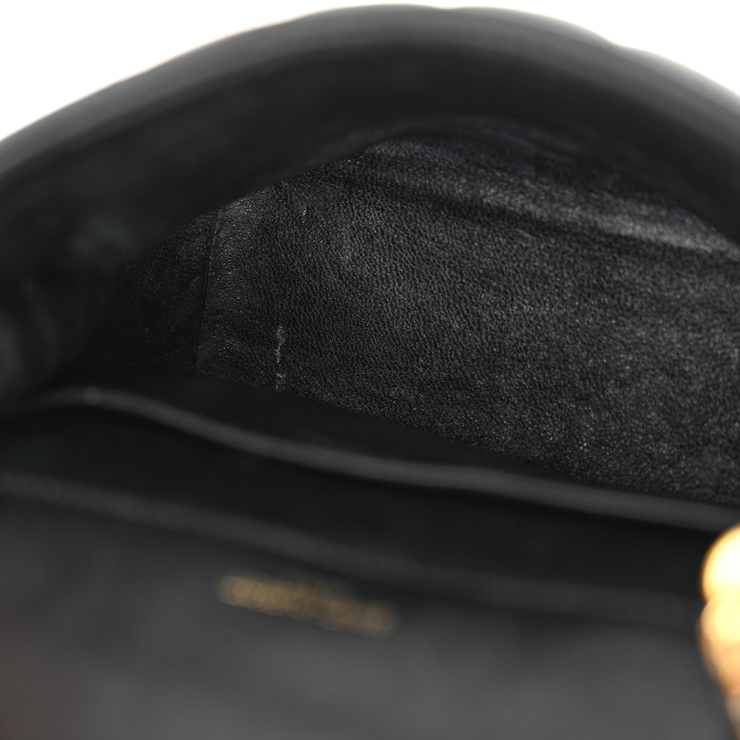 Lambskin Matelasse Monogram Medium Vicky Chain Bag Black