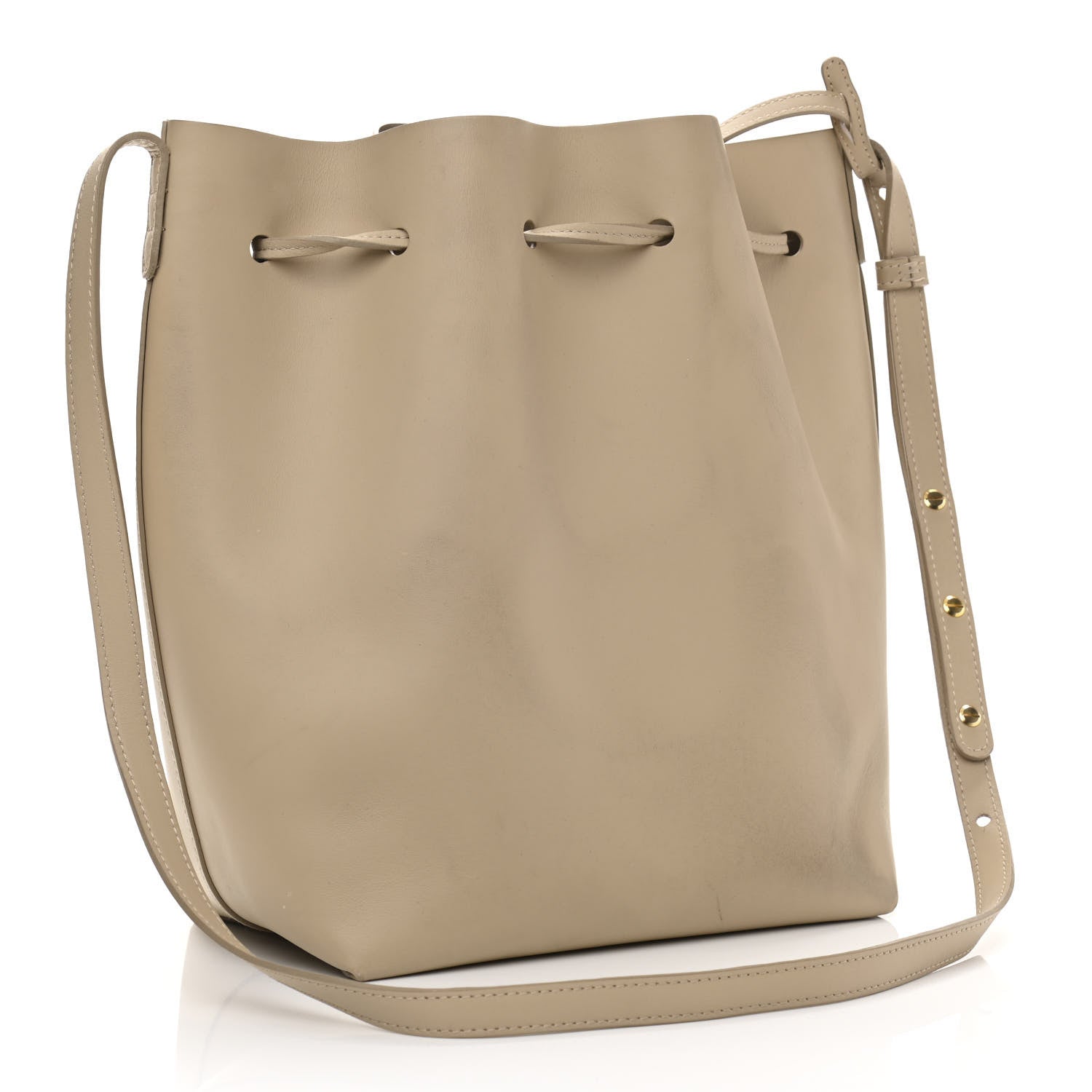 Mansur Gavriel Calfskin Bucket Bag Elefante 3 of 12