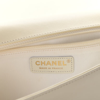 Chanel Lambskin Quilted New Medium Boy Flap Light Beige 8 of 11