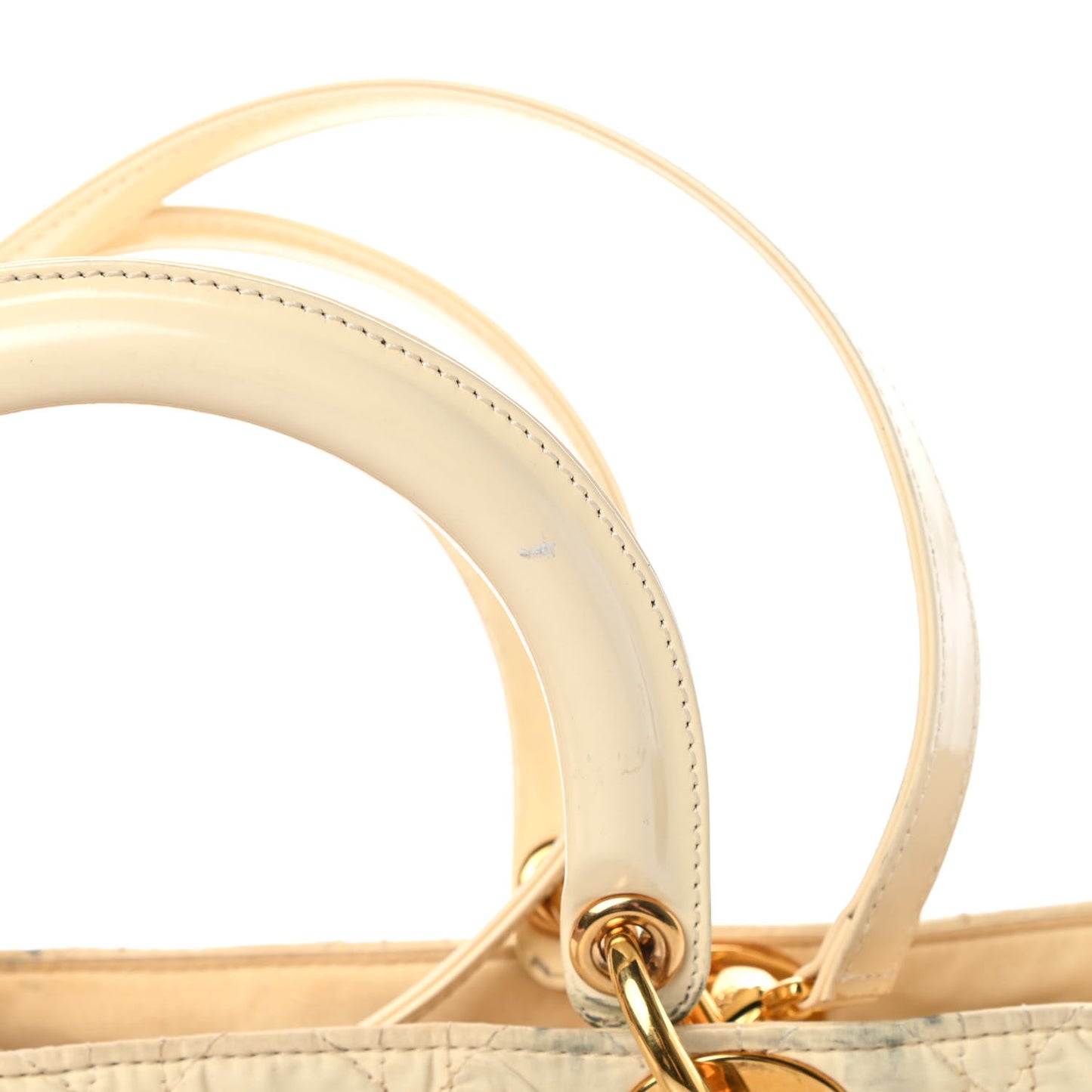 Nylon Cannage Large Lady Dior White