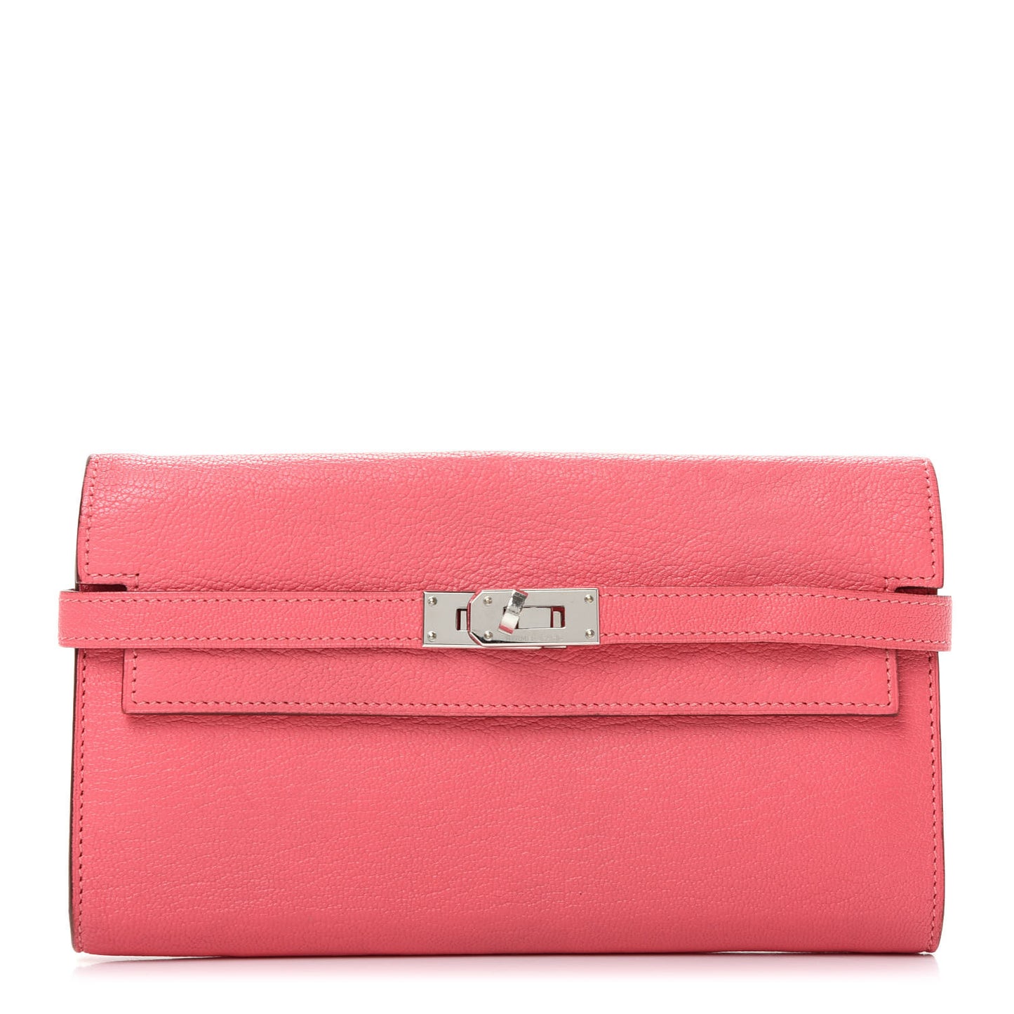 Chevre Mysore Kelly Longue Wallet Rose Lipstick