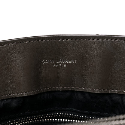 Saint Laurent Calfskin Y Quilted Monogram Medium Loulou Chain Satchel Asphalt 6 of 15