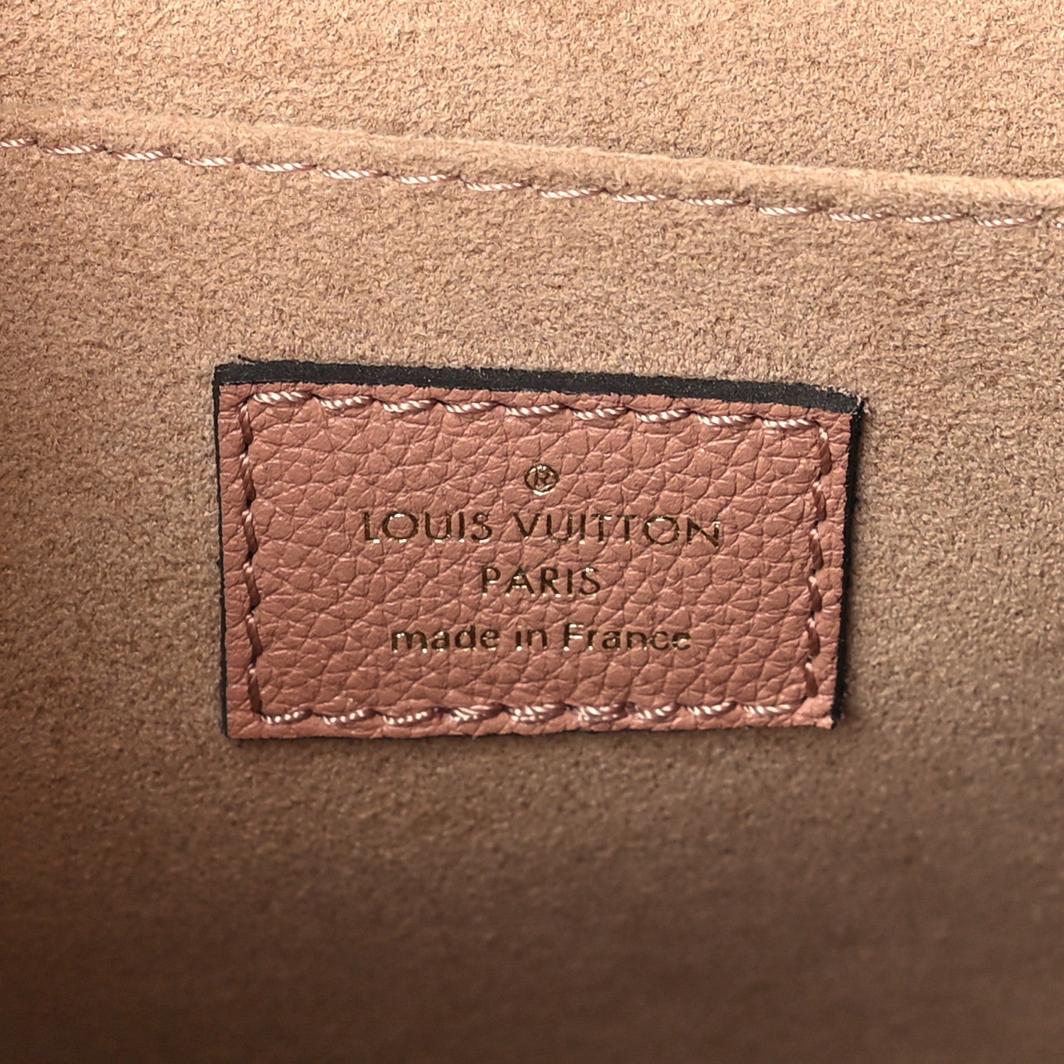 Louis Vuitton Grained Calfskin Lockme Chain Bag PM Rose Silk 6 of 9