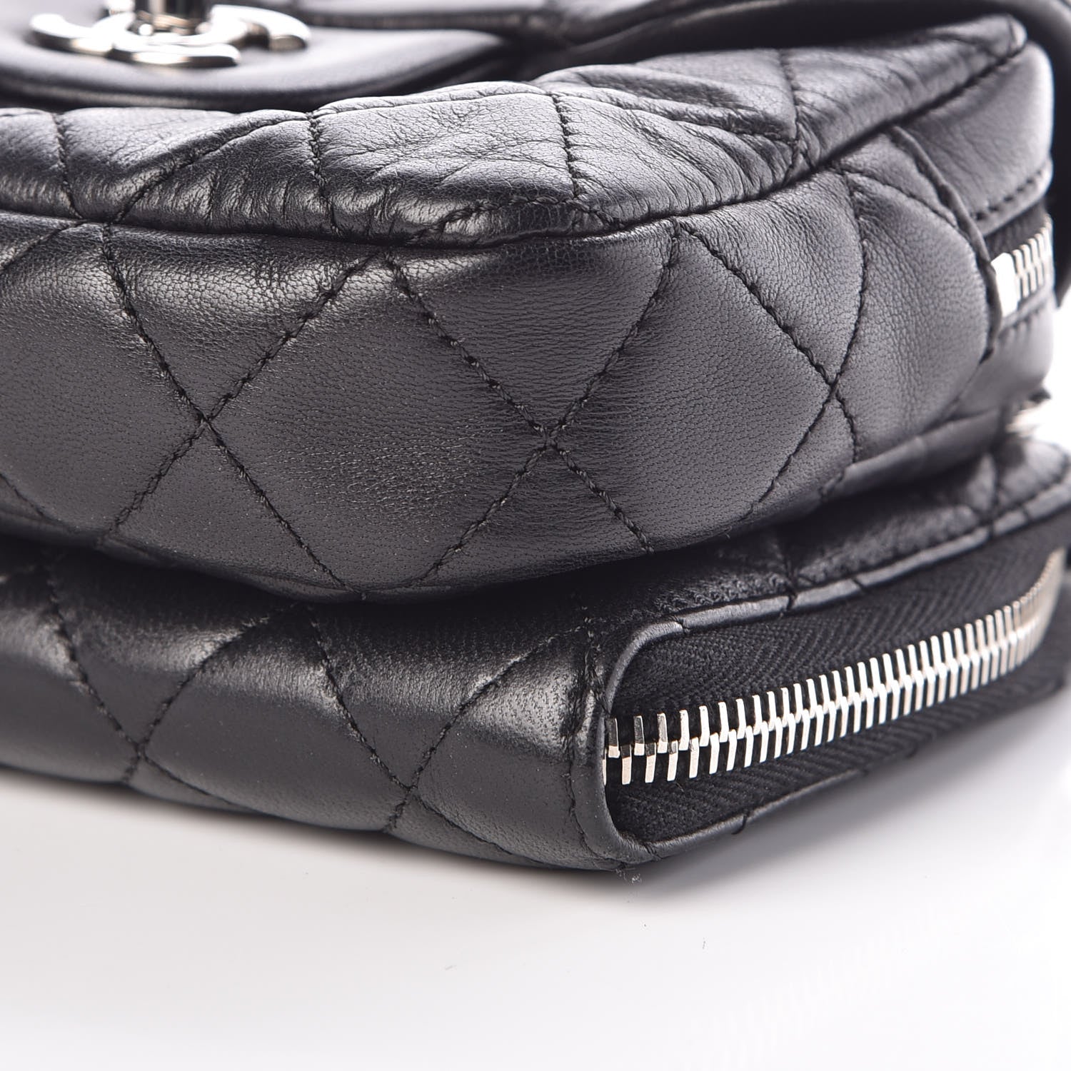 Chanel Lambskin Quilted New Mini Flap Black 10 of 11