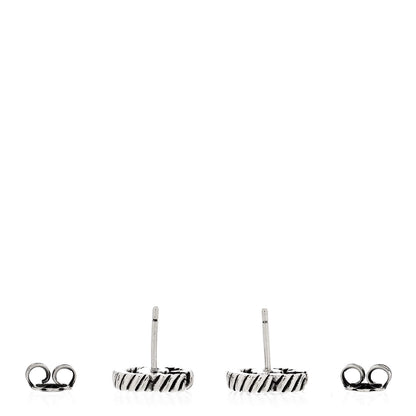 Gucci Sterling Silver Torchon Double G Earrings 3 of 5