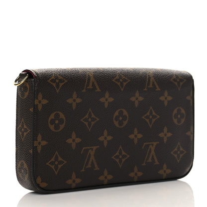 Louis Vuitton Monogram Pochette Felicie Chain Wallet Fuchsia 2 of 9