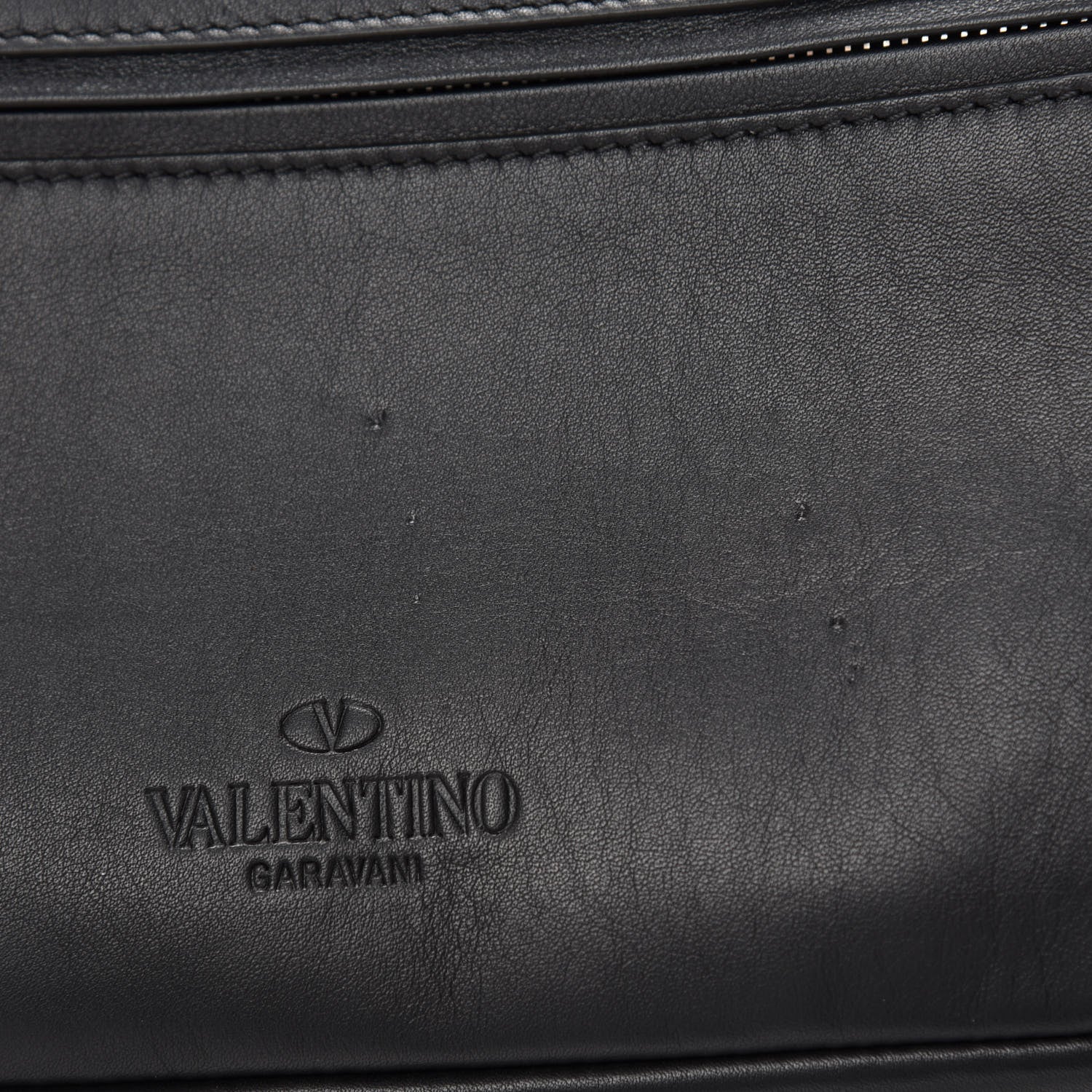 Valentino Garavani Calfskin Go Logo Belt Bag Black White 8 of 10