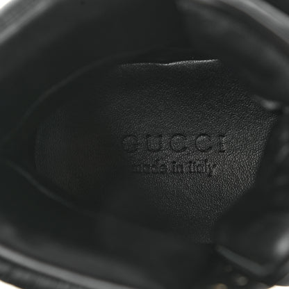 Gucci Nylon Calfskin Mens High Top Sneakers 8.5 Black 7 of 9