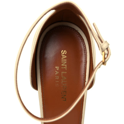 Saint Laurent Calfskin Opyum Sandals 42 Real Beige 10 of 16