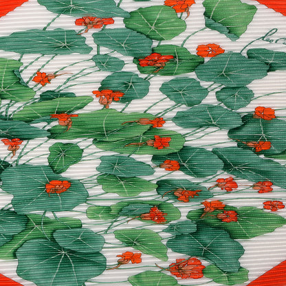 Hermes Silk Plisse Les Capucines Scarf 90 1 of 7